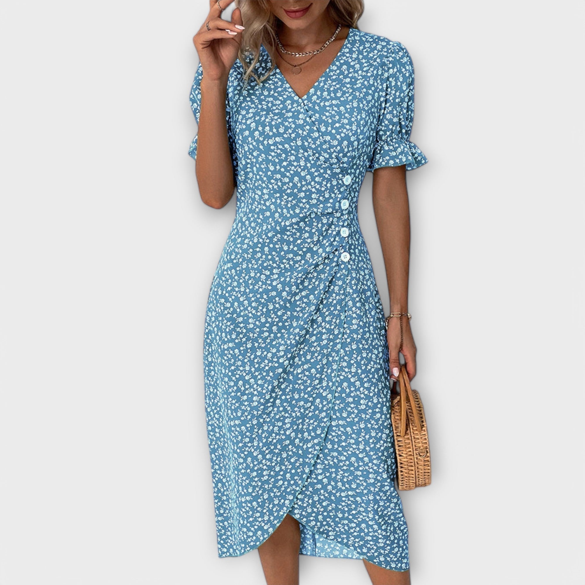 Berlín - Elegante Vestido Floral para Mujeres