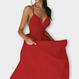 Ailana - Vestido de mujer con escote en V profundo