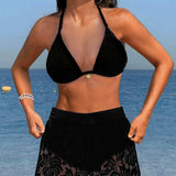 Laluna® | Elegantes Bikini-Set aus einfarbiger Spitze