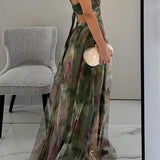 Giselle - Vestido largo para mujeres con hermoso estampado floral