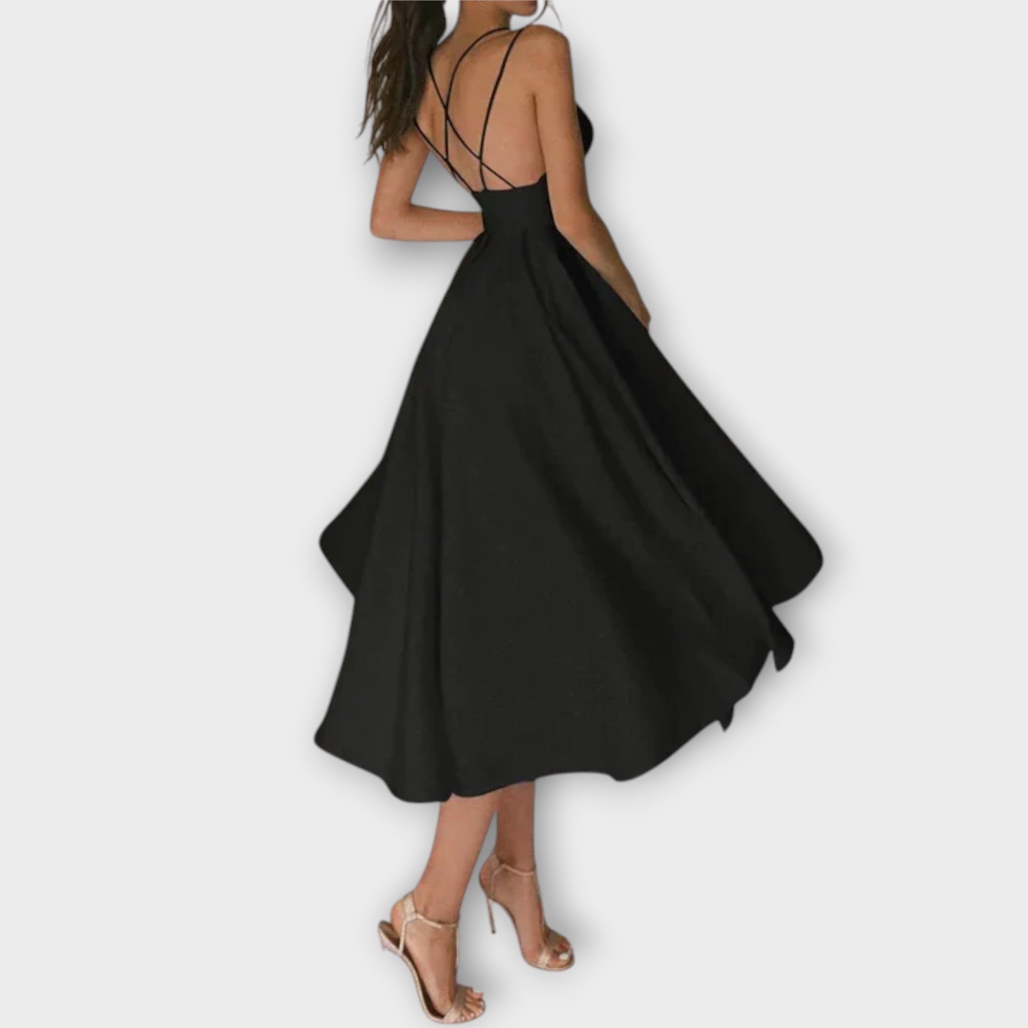 Ailana - Vestido de mujer con escote en V profundo