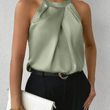 Miranda™ | Elegantna satin bluzica sa otvorenim ramenima