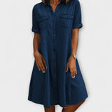 Vestido Combinado en A