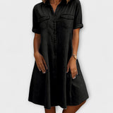 Vestido Combinado en A