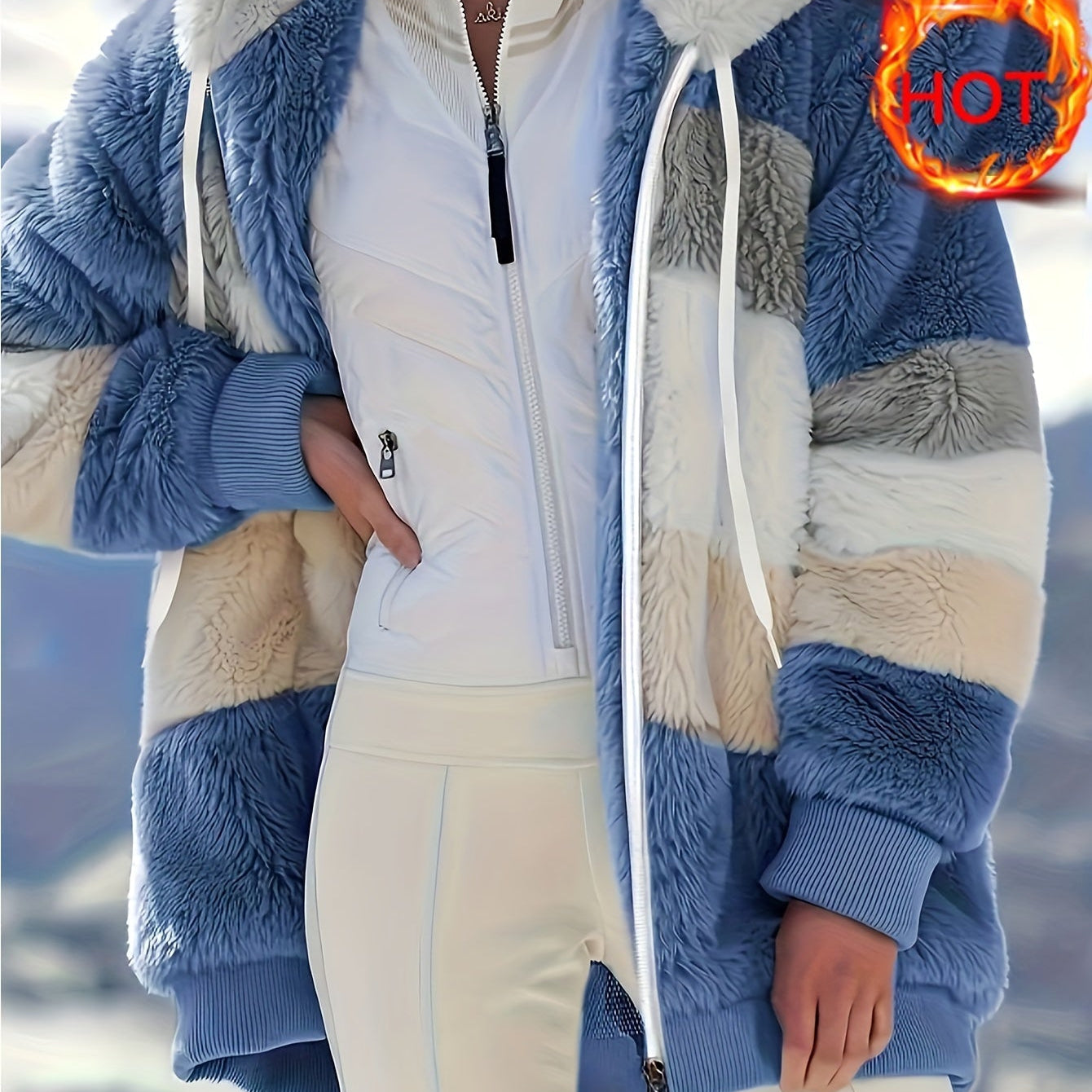 Serena | Plišani kaput sa kapuljačom