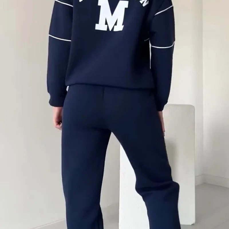 Janine - Opušteno dvodelno žensko odelo sa dugim rukavima