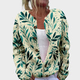 Francisca - Herbstblumen-Cardigan