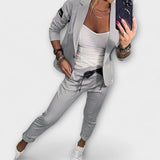 Malou - Koordinierter Set aus Top, Jacke und Hose