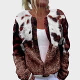 Sara - Cardigan mit herbstlichem Blumenmuster