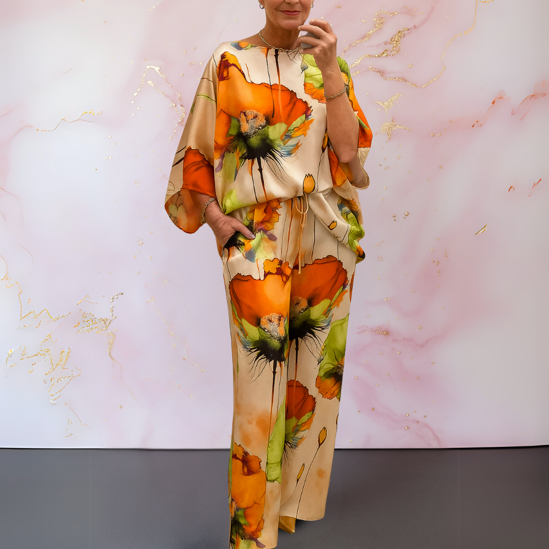 Moniek™ | Dvodelni ženski komplet od satena