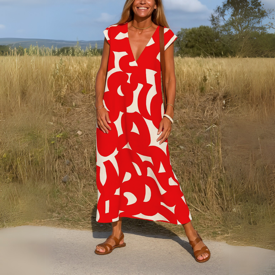 Magda - Vestido ligero con escote en V