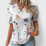Emília - Bluse mit V-Ausschnitt