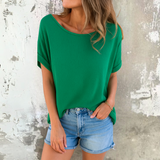 Diana™ | Elegantna bluzica sa okruglim izrezom