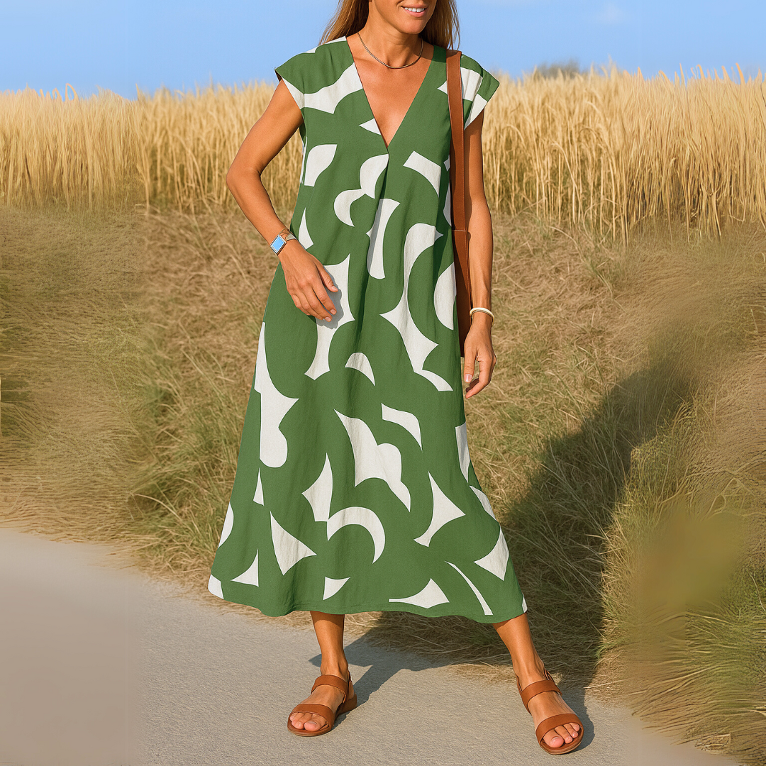 Magda - Vestido ligero con escote en V
