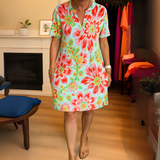 Lisette™ Haljina sa printom i V-izrezom