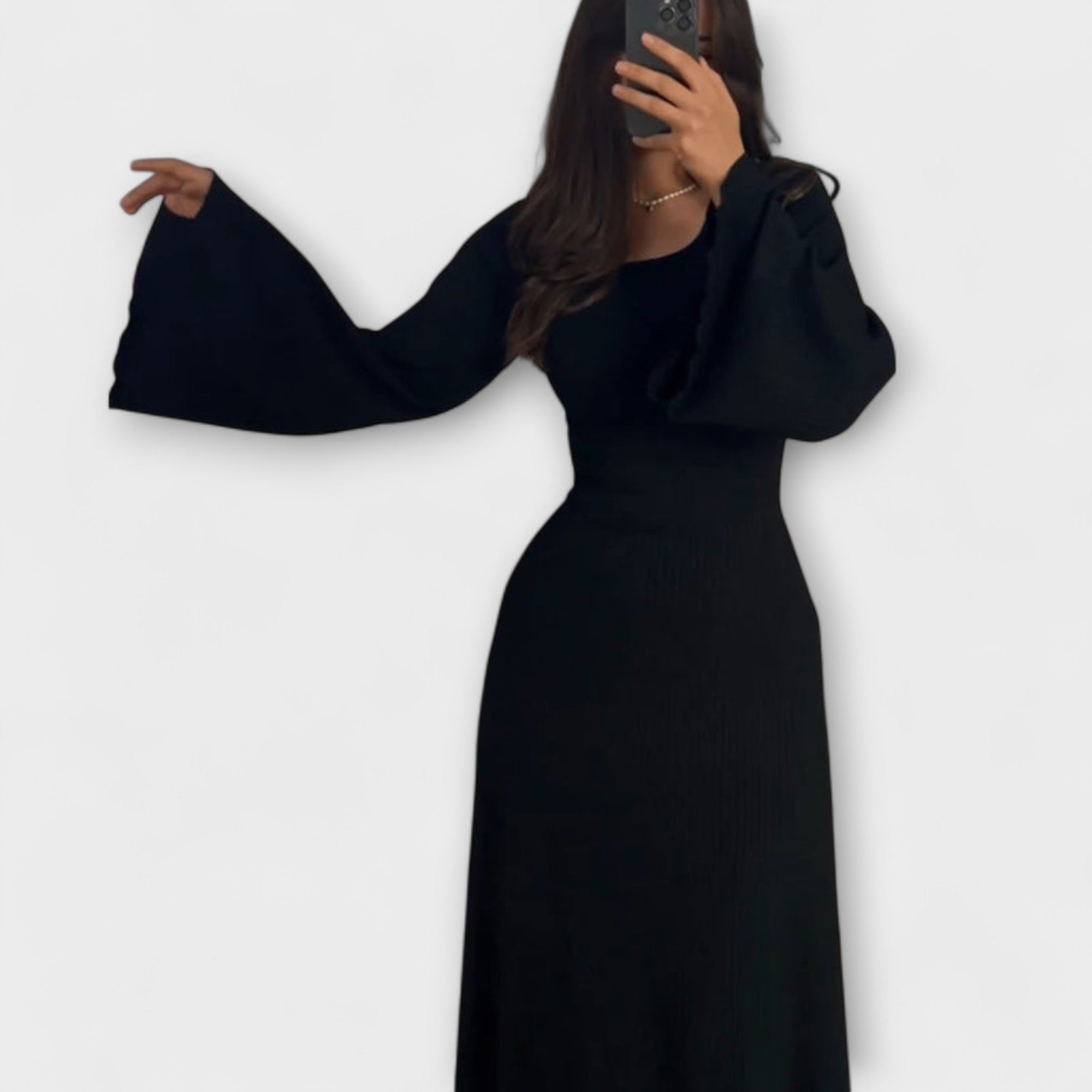 Jocelyn - Vestido de Punto Estilizado con Detalle en la Cintura