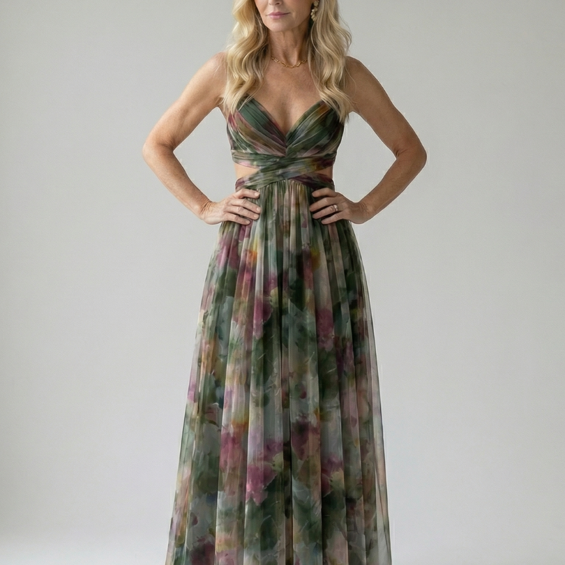 Isel - Vestido maxi de lujo