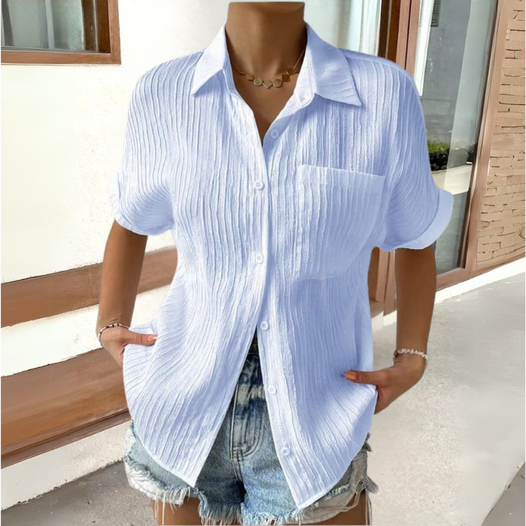 Anneke™ | Elegantna bluzica sa košuljastim kragnom