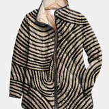 Gepolsterte Jacke mit Gezeichneten Kreisen Léa