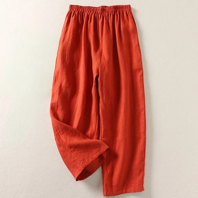 Amalia | Pantalones de algodón y lana