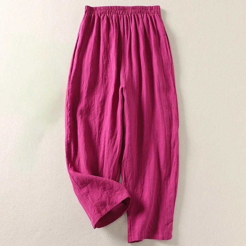 Amalia | Pantalones de algodón y lana