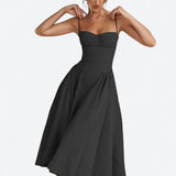 Sigrid | Trägerloses Midi-Kleid
