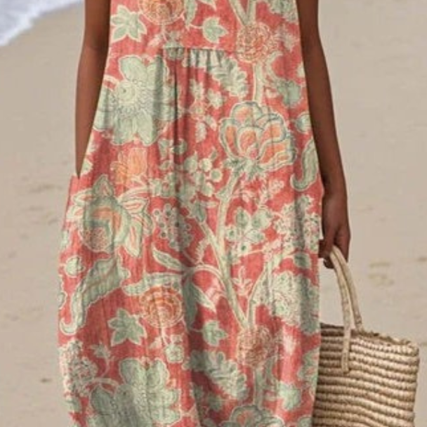 Elis - Vestido vintage de flores