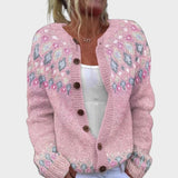 Daniela - Herbstblumen Cardigan