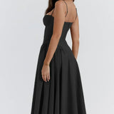 Sigrid | Trägerloses Midi-Kleid