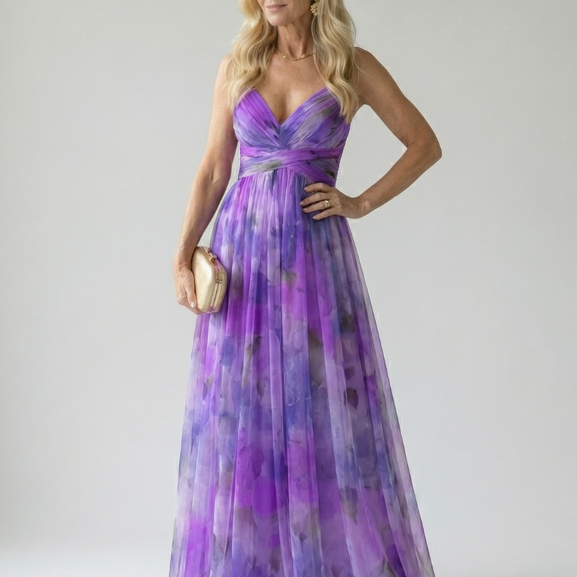 Isel - Vestido maxi de lujo