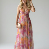 Isel - Vestido maxi de lujo