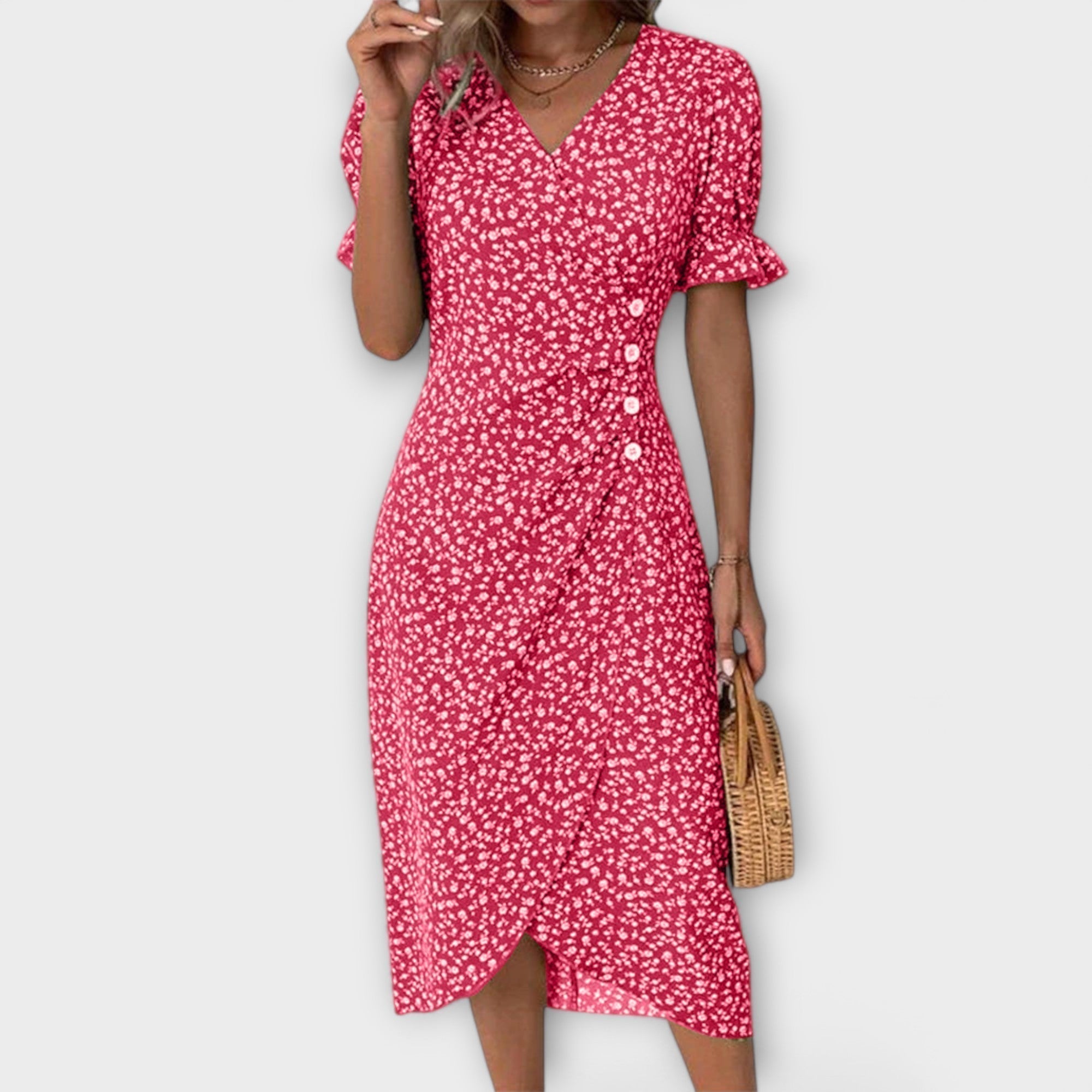 Berlín - Elegante Vestido Floral para Mujeres