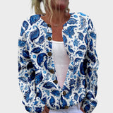 Maria - Herbstblumen Cardigan