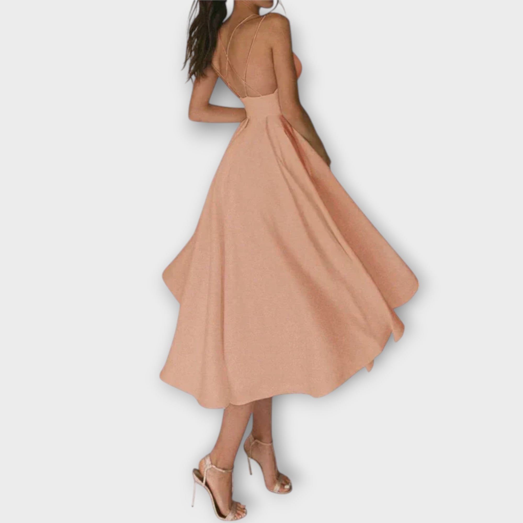 Ailana - Vestido de mujer con escote en V profundo
