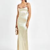 Pixie | Langes Kleid aus Satin