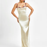Pixie | Langes Kleid aus Satin
