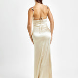 Pixie | Langes Kleid aus Satin