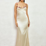Pixie | Langes Kleid aus Satin