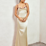 Pixie | Langes Kleid aus Satin