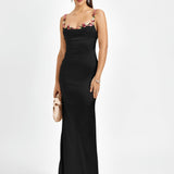 Pixie | Langes Kleid aus Satin