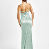 Pixie | Langes Kleid aus Satin