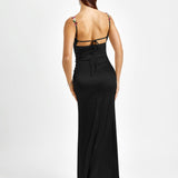 Pixie | Langes Kleid aus Satin