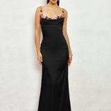 Pixie | Langes Kleid aus Satin