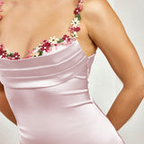 Pixie | Langes Kleid aus Satin