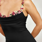 Pixie | Langes Kleid aus Satin