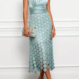 Lau - Elegante vestido midi Céline para ceremonias para mujeres