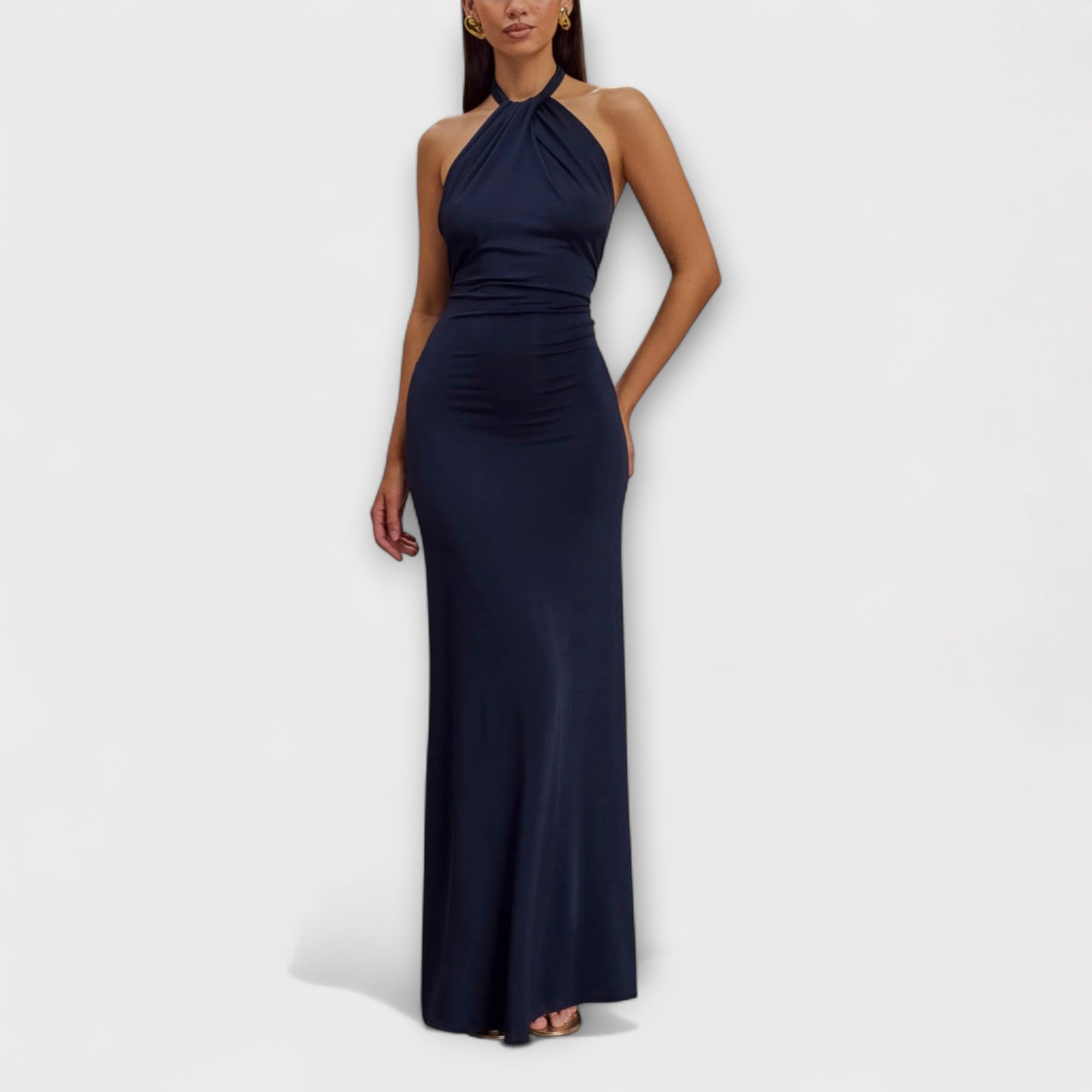 Lagoon - Vestido Maxi Slinky con Tirantes