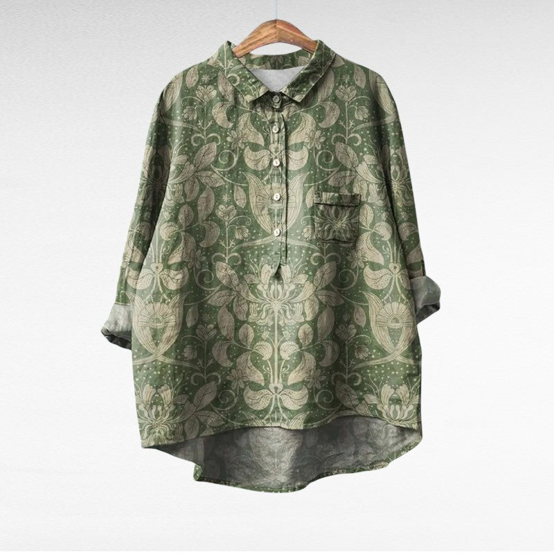Noémie | Elegante Leinenbluse für den Sommer