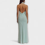 Lagoon - Vestido Maxi Slinky con Tirantes