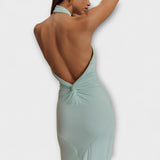 Lagoon - Vestido Maxi Slinky con Tirantes
